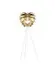 Silvia 60" Tripod Floor Lamp in Brass Foil Finish and White Base by UMAGE