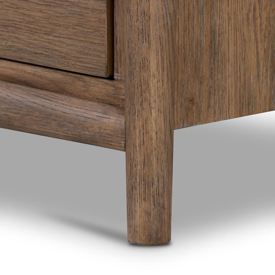 Glenview Nightstand In Weathered Oak by FOUR HANDS