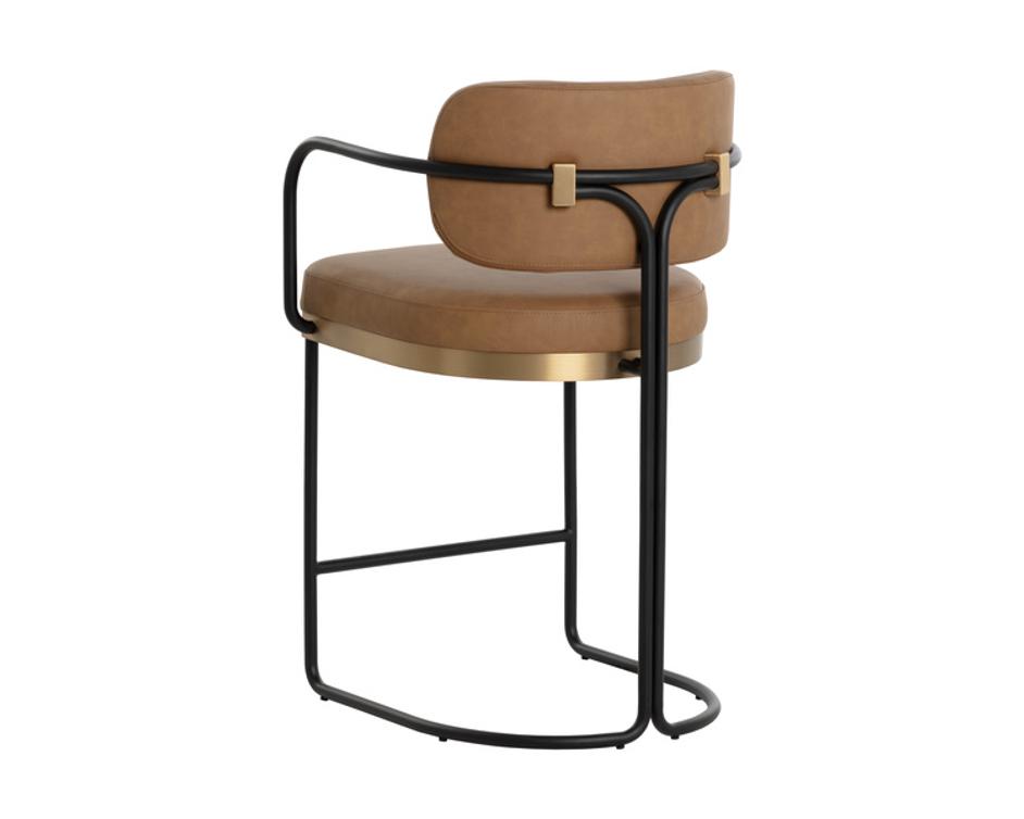 JALEN COUNTER STOOL - MILLIKEN COGNAC by Sunpan