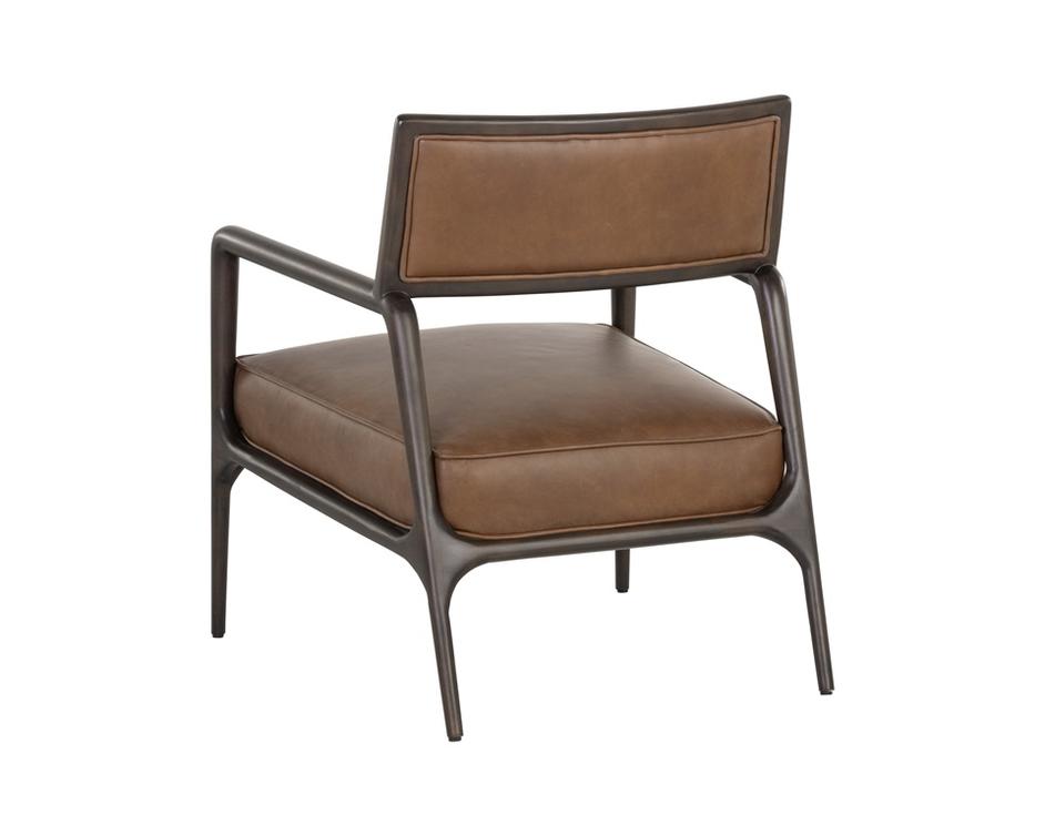 Damien Lounge Chair - Vintage Caramel Leather by Sunpan