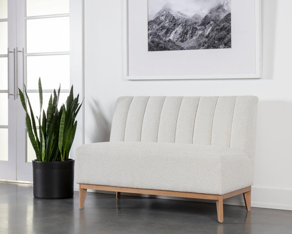 KOSOVO BANQUETTE - NATURAL - COPENHAGEN WHITE by Sunpan