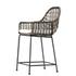 Bandera Outdoor Stool W/Cshn In Grey In Countr by FOUR HANDS