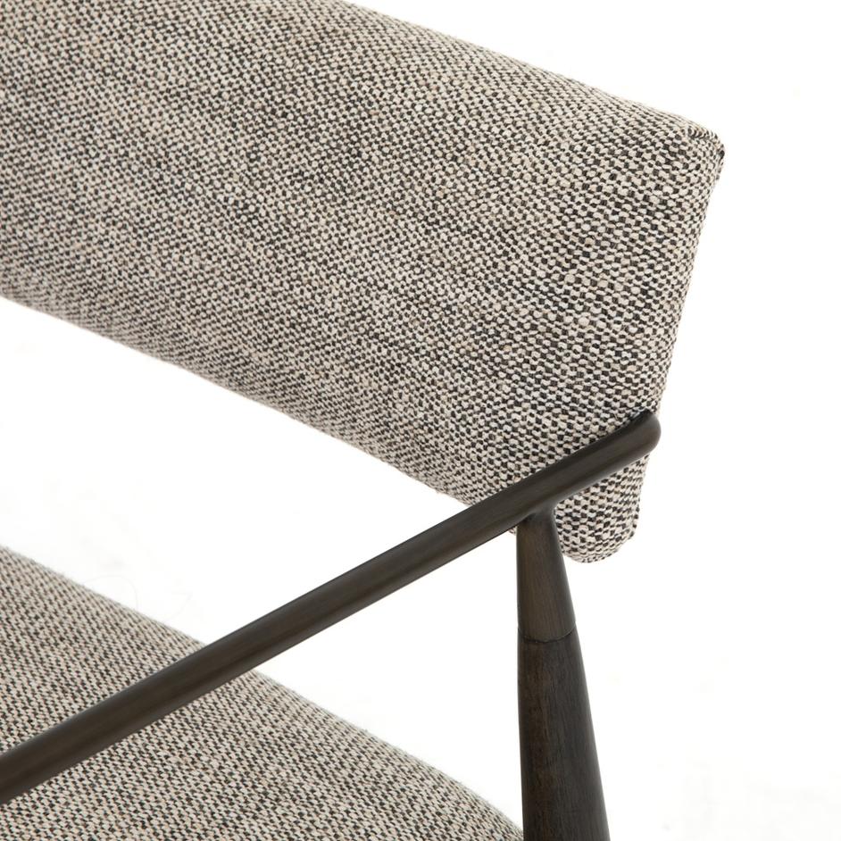 Waldon Dining Chair-Thames Coal by FOUR HANDS