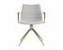 Andres Swivel Dining Armchair - Belfast Heather Grey by Sunpan