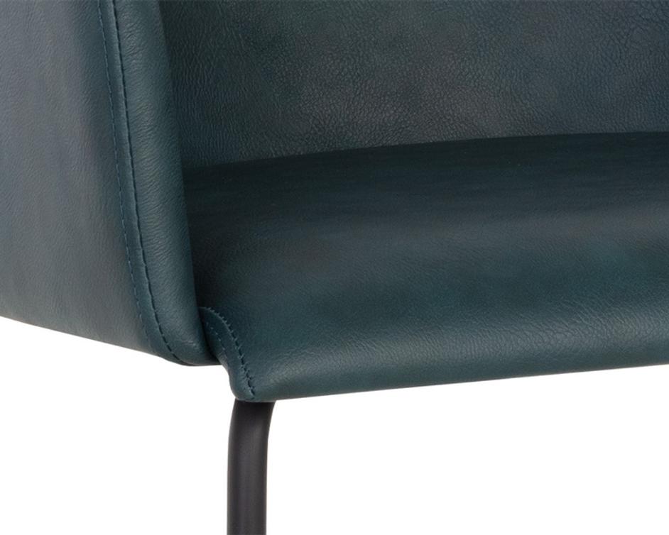 HENSLEY DINING ARMCHAIR - DARK TEAL by Sunpan