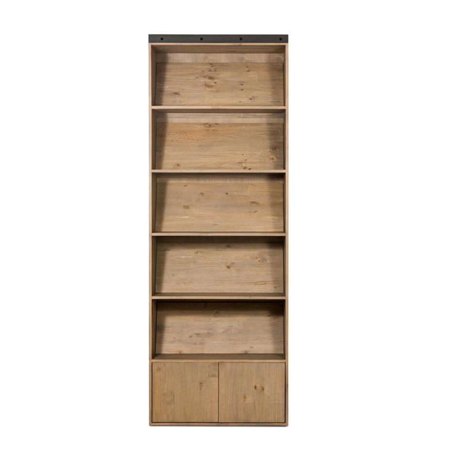 Bane Bookshelf in Smoked Pine by FOUR HANDS