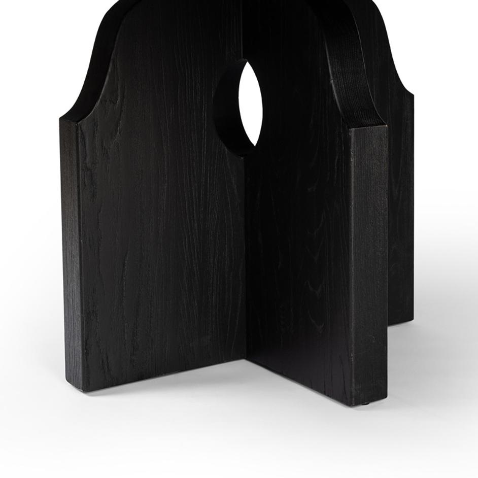 Allandale Round Dining Table - Black Elm by Four Hands