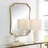 Athena Brushed Brass Mirror by Uttermost