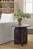 Briley Marble Round Accent Table Small by Classic Home