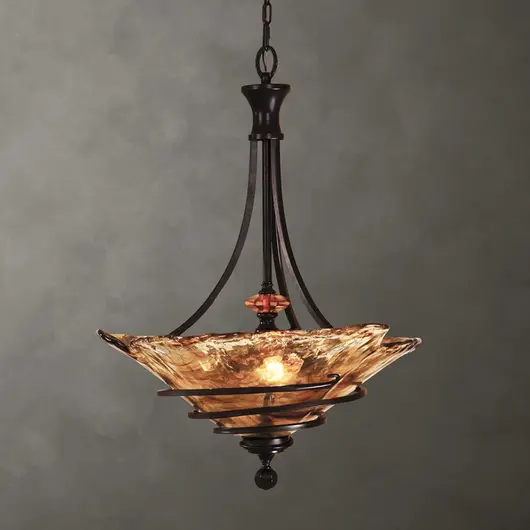 Vitalia 3 Lt Oil Rubbed Bronze Pendant by Uttermost