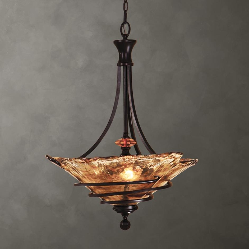 Vitalia 3 Lt Oil Rubbed Bronze Pendant by Uttermost