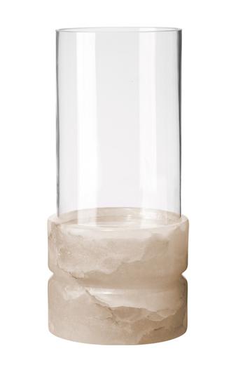 Charlotte Stacked Alabaster Hurricane, Tall by Jamie Young