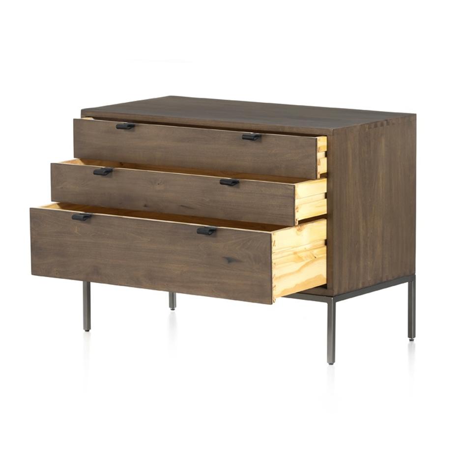 Trey Large Nightstand In Auburn Poplar by FOUR HANDS