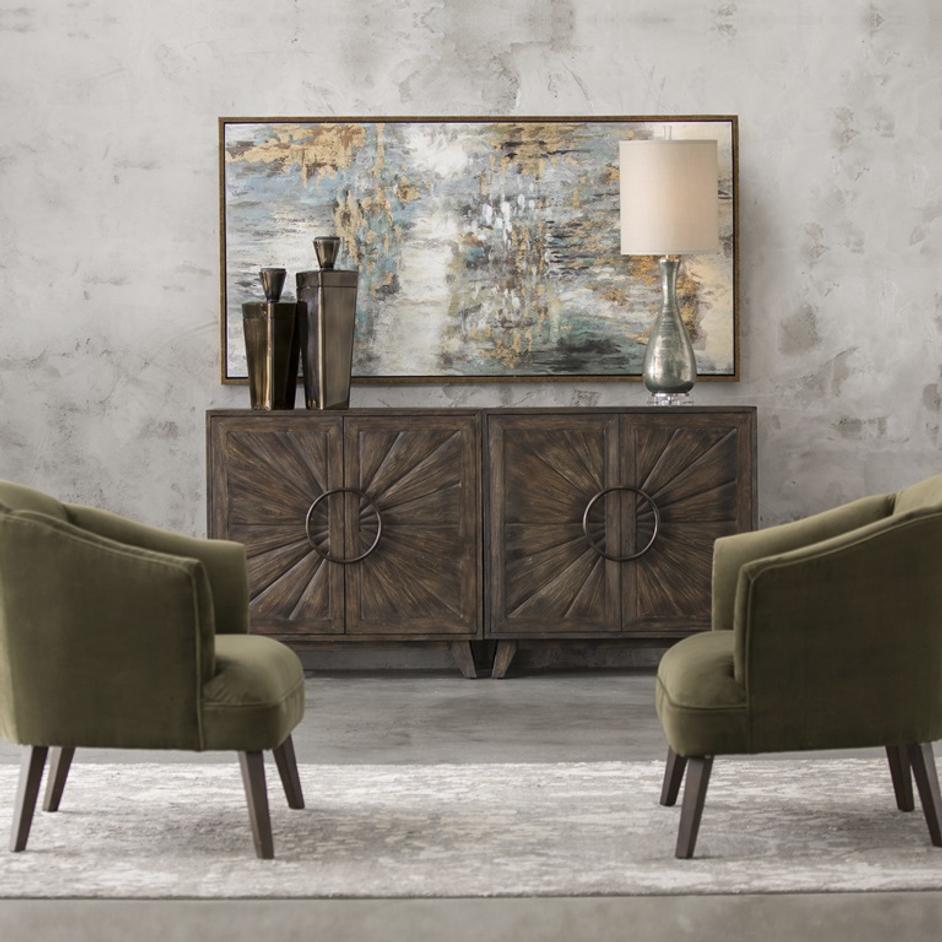 Behind The Falls Hand Painted Canvas by Uttermost