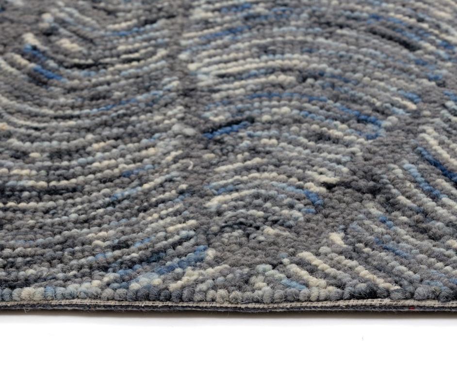 Corfu Hand-tufted Rug - Blue / Charcoal - 9' X 12' by Sunpan