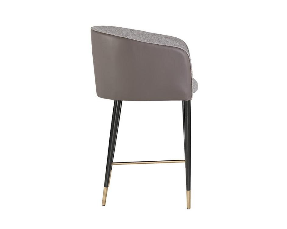 Asher Counter Stool - Flint Grey / Napa Taupe by Sunpan
