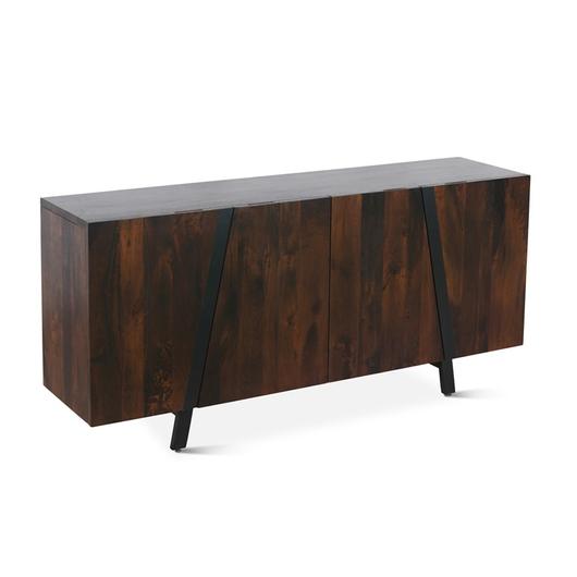 Riviera 74" Sideboard Dark Walnut by Home Trends & Design