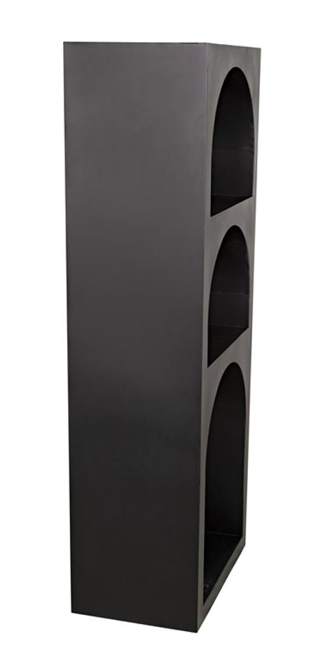 Aqueduct Bookcase, A, Black Metal by Noir Furniture