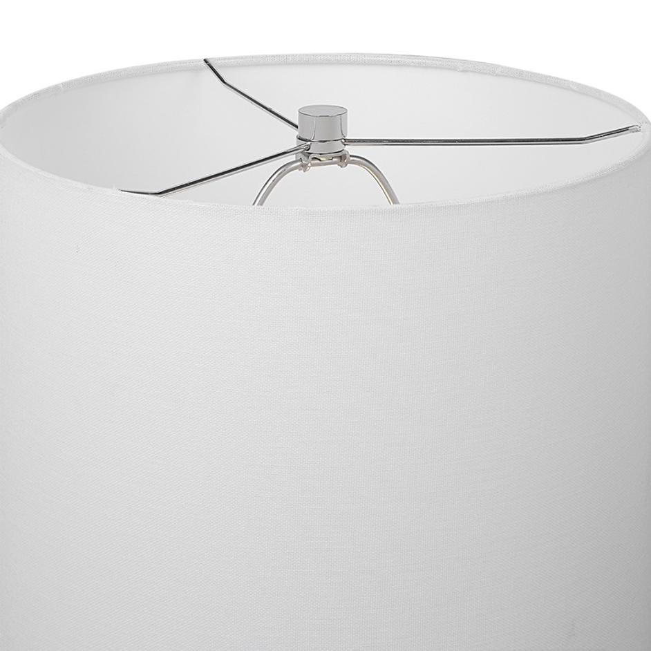 Inverse White Marble Table Lamp by Uttermost