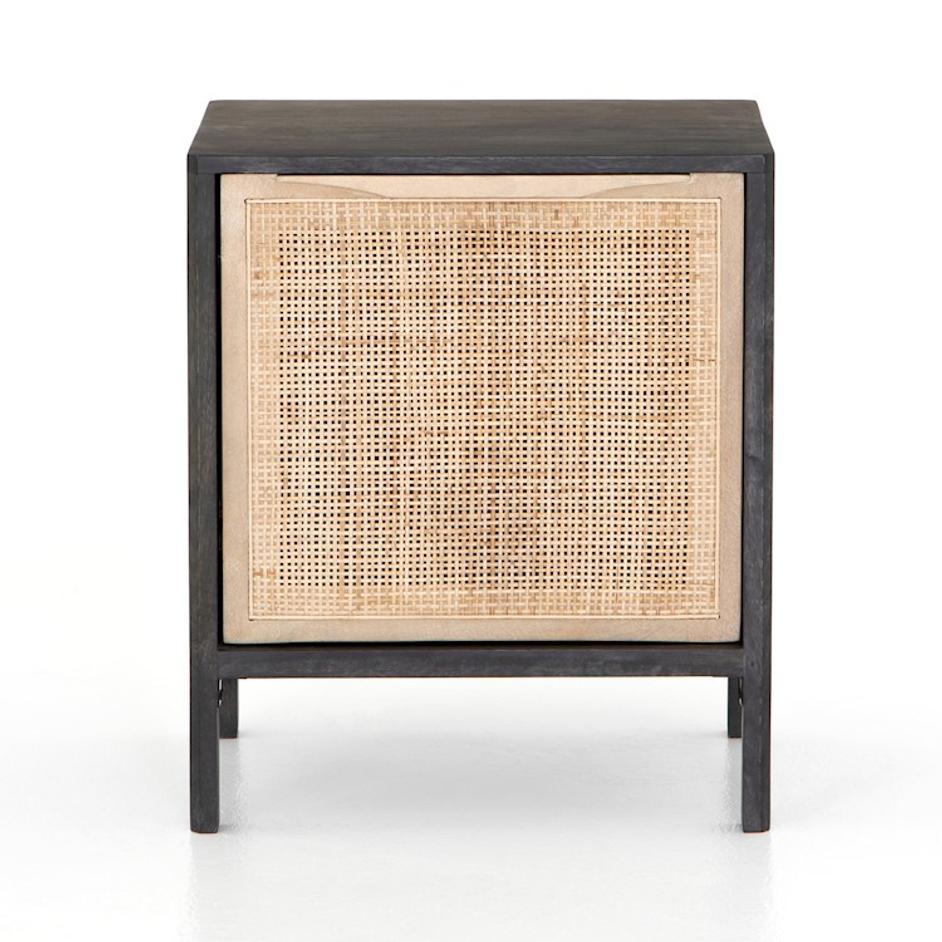 Sydney Left Nightstand In Black Wash by FOUR HANDS