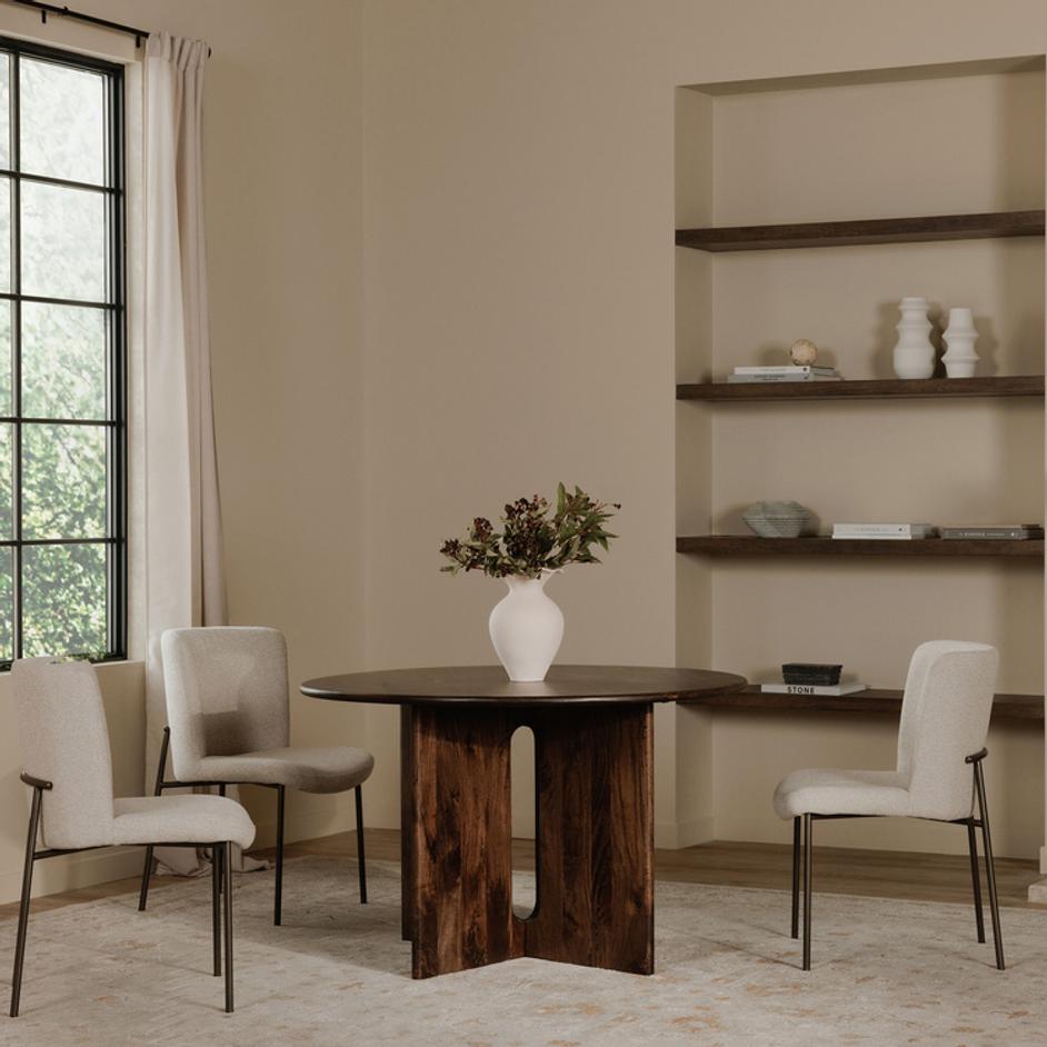 Stanley Dining Table Dark Brown by Moes Home