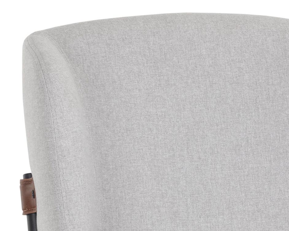 PEARCE COUNTER STOOL - LIGHT GREY / BRAVO COGNAC by Sunpan