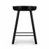 Barrett Stool In Matte Black Parawd In Counter by FOUR HANDS