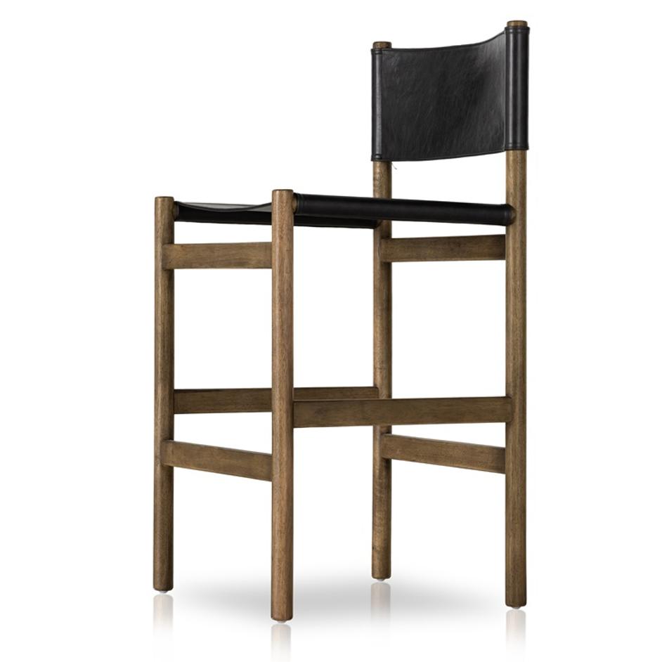 Kena Stool In Sonoma Black In Counter by FOUR HANDS