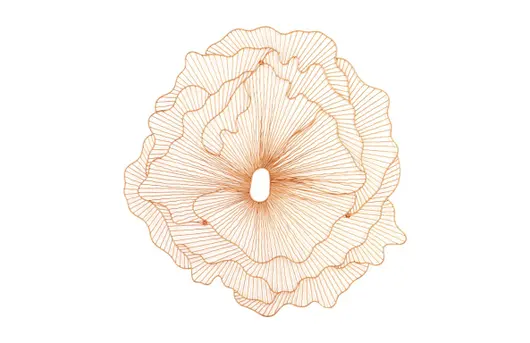Poppy Flower Wall Art, Copper, Large by PHILLIPS COLLECTION