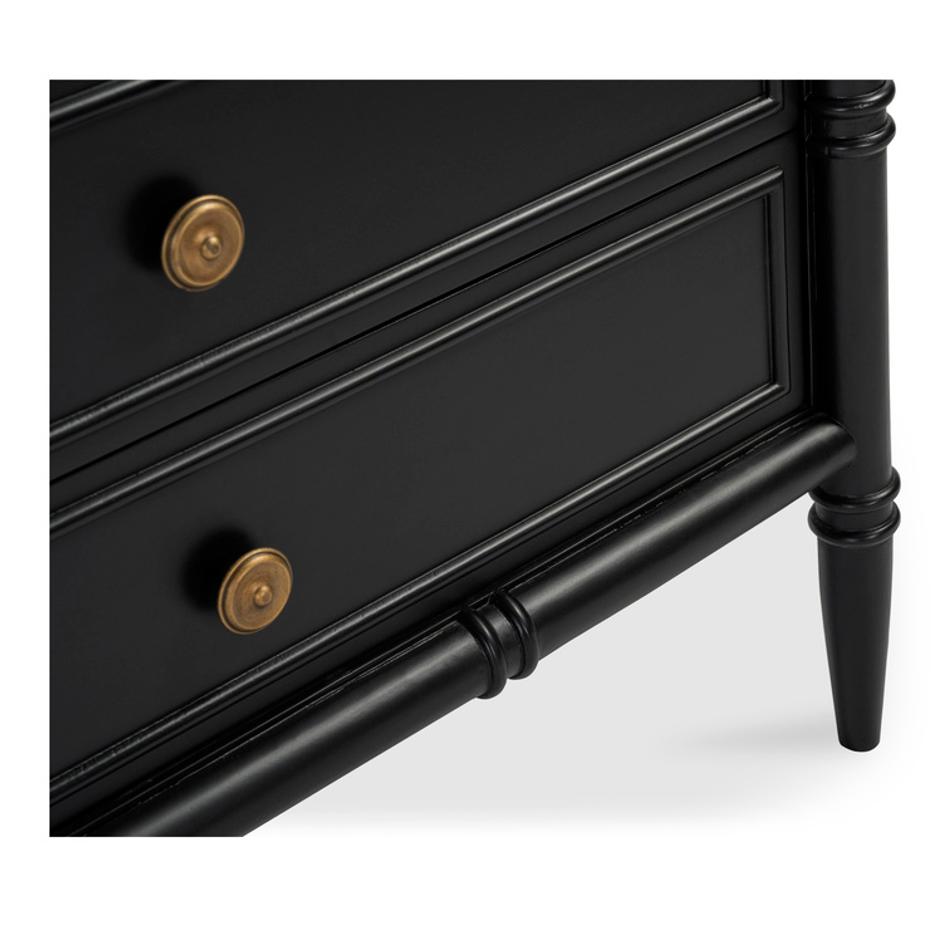 Eleanor Nightstand Black by Moes Home