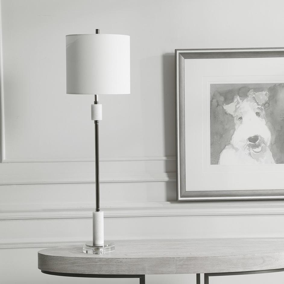 Sussex Nickel Buffet Lamp by Uttermost