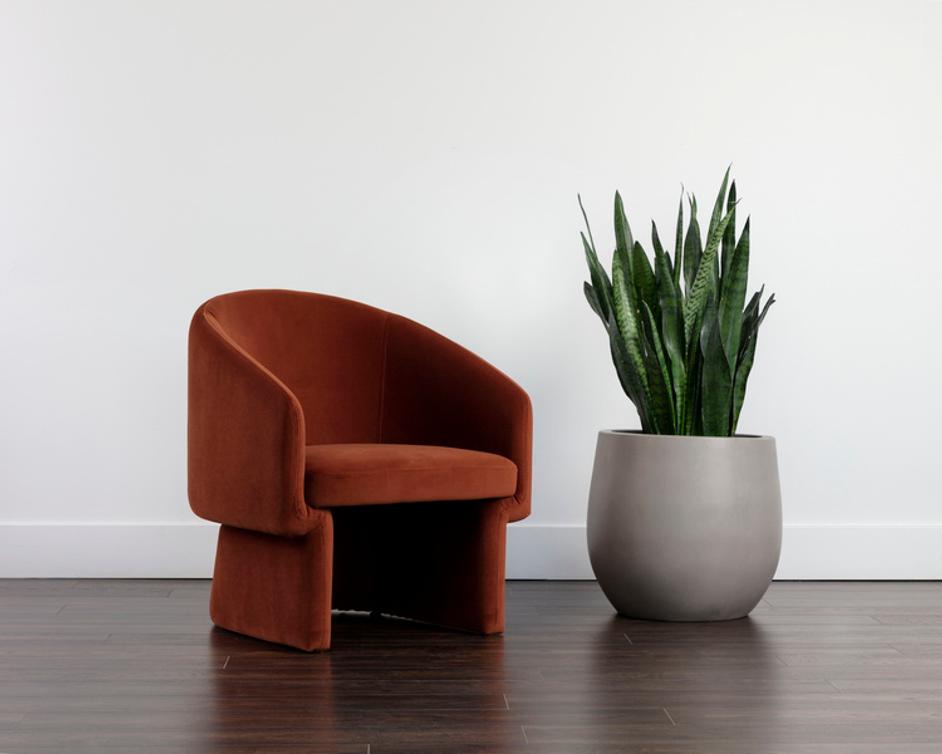 LAURYN LOUNGE CHAIR - MEG RUST by Sunpan