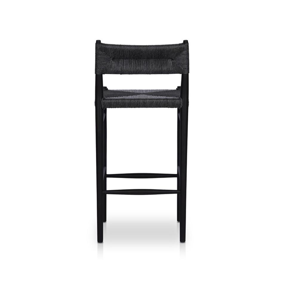 Lomas Bar + Counter Outdoor Stool - Vintage Coal by Four Hands