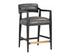 KEAGAN COUNTER STOOL - BRENTWOOD CHARCOAL LEATHER by Sunpan