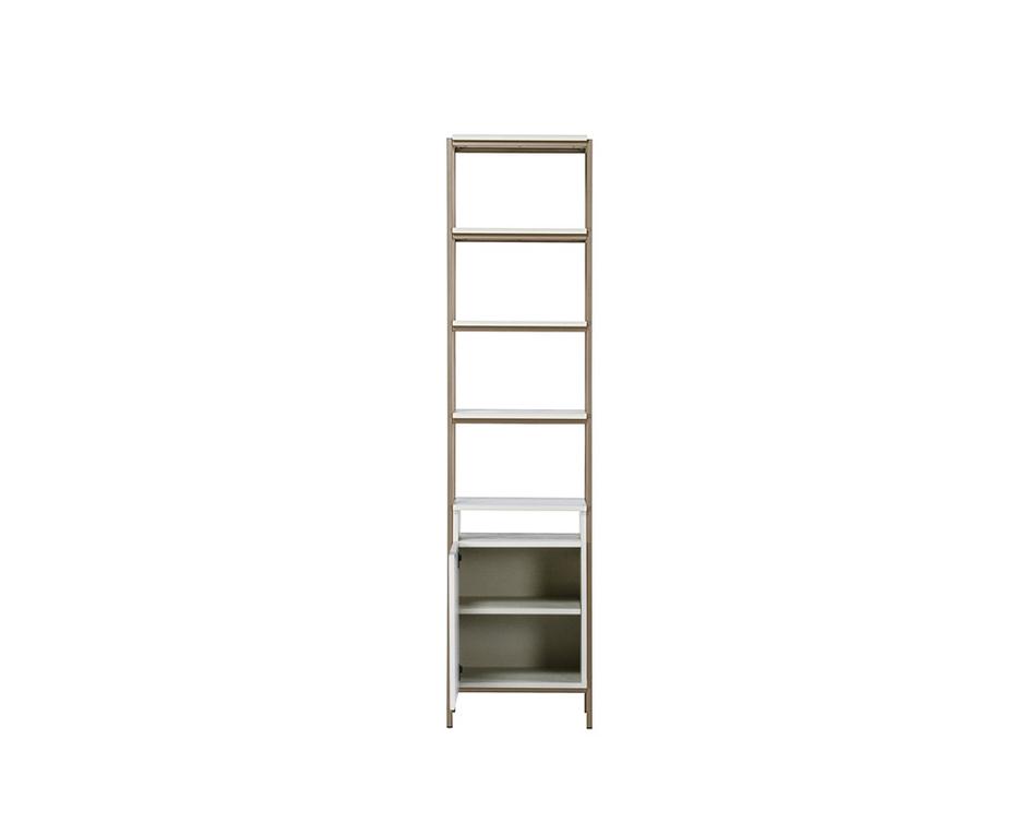 Ambrose Modular Bookcase - Small - Champagne Gold - Cream by Sunpan