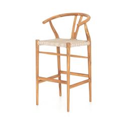 Muestra Bar Stool-Matte Sealed Teak by FOUR HANDS