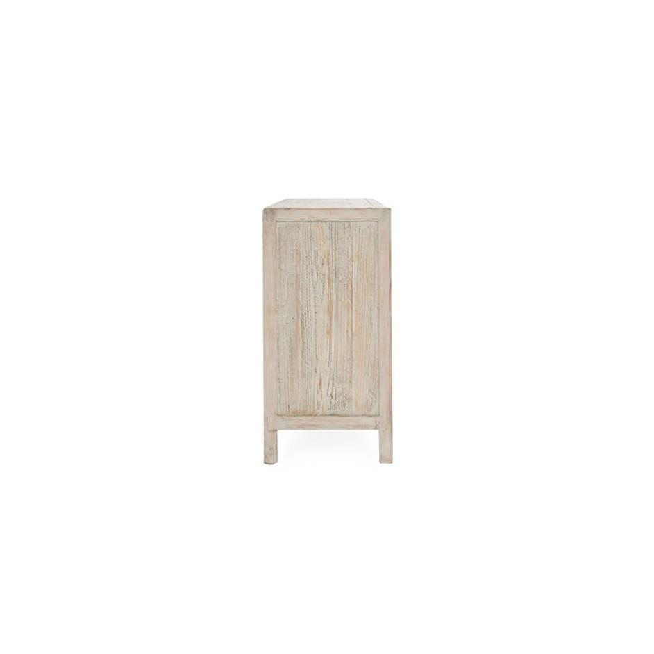 Sienna Reclaimed Pine 4Dr Cabinet Gray/Cream Wash by Classic Home