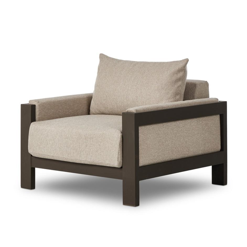 Chapman Outdoor Metal Chair - Concha Fog by Four Hands