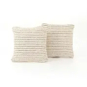 Ari Rope Weave Pillow, Set Of 2-20" by FOUR HANDS