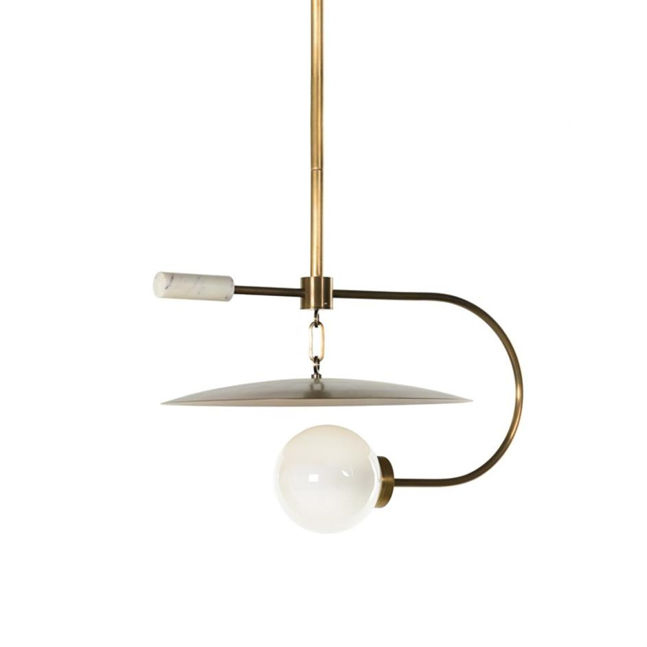 Harpo Pendant - Antique Brass Iron by Four Hands