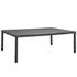 Kindle 90" Outdoor Patio Dining Table In Gray by Modway Furniture