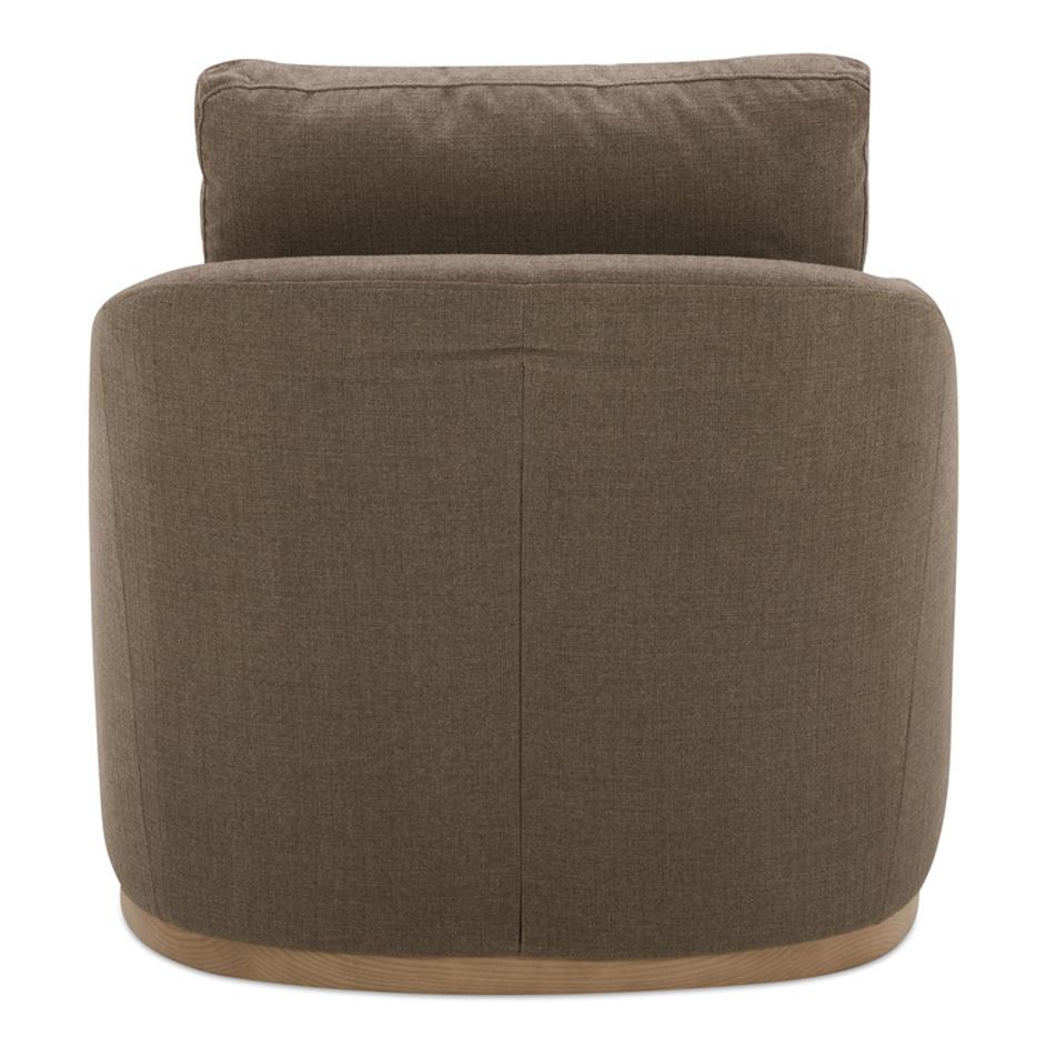 Linden Swivel Chair Soft Taupe by Moes Home