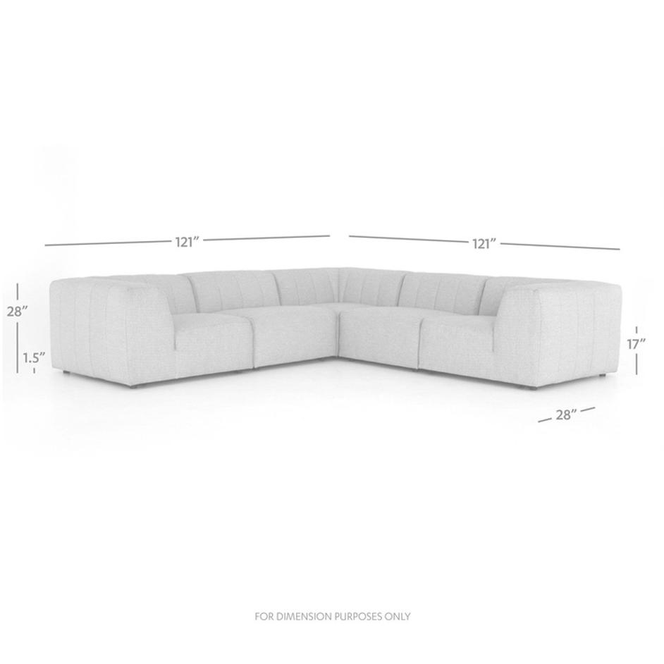 Gwen Outdoor 5-Piece Sectional by Four Hands