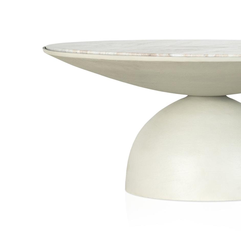 Corbett Coffee Table - Creamy Taupe Marble by Four Hands