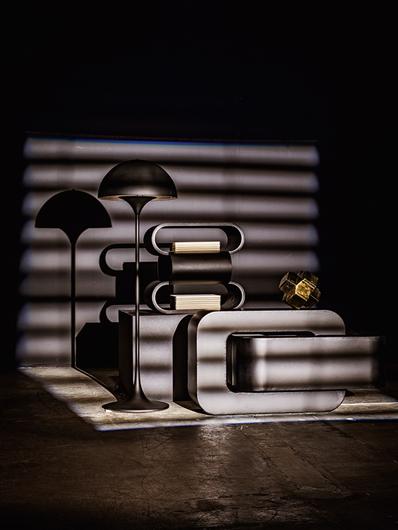 Nada Side Table, Black Steel by Noir Furniture