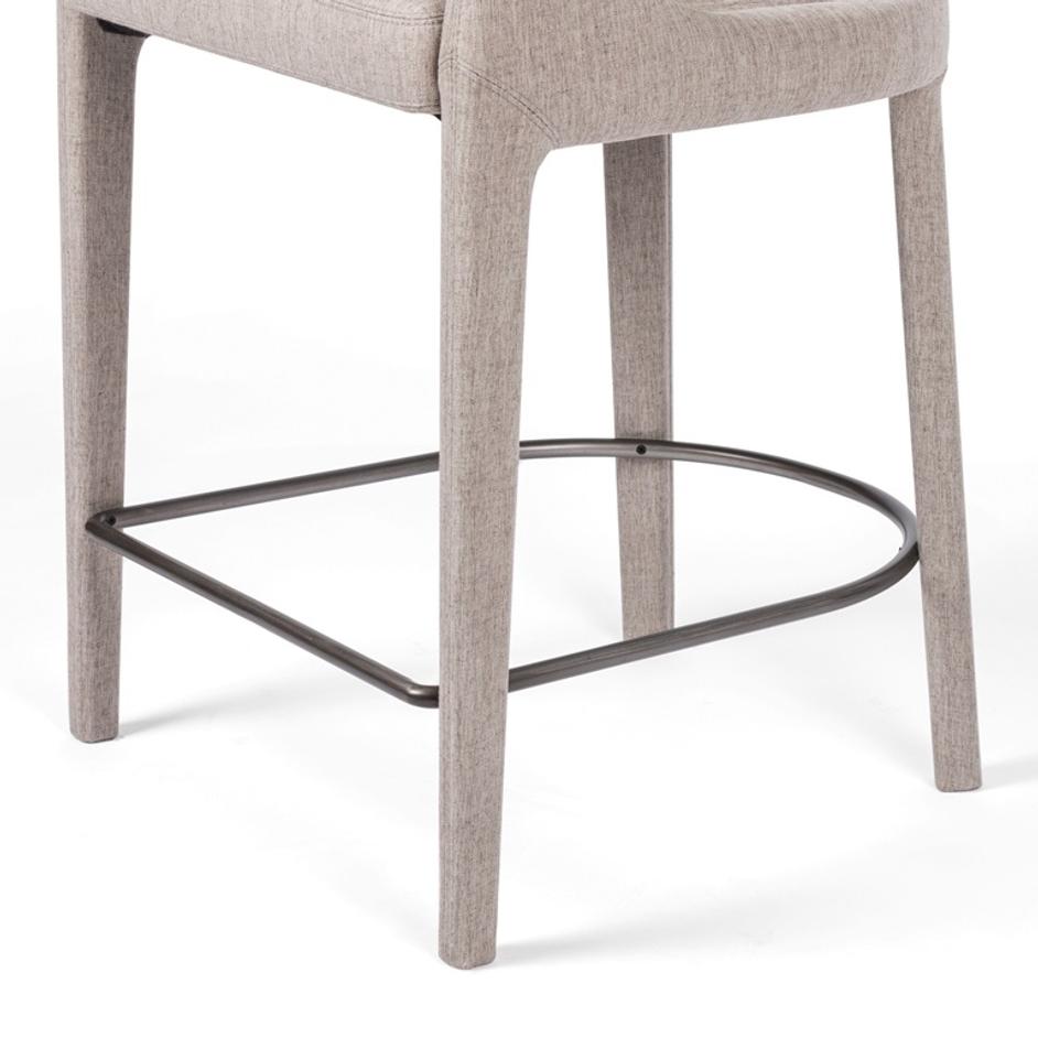 Hawkins Bar + Counter Stool - Savile Flannel by Four Hands