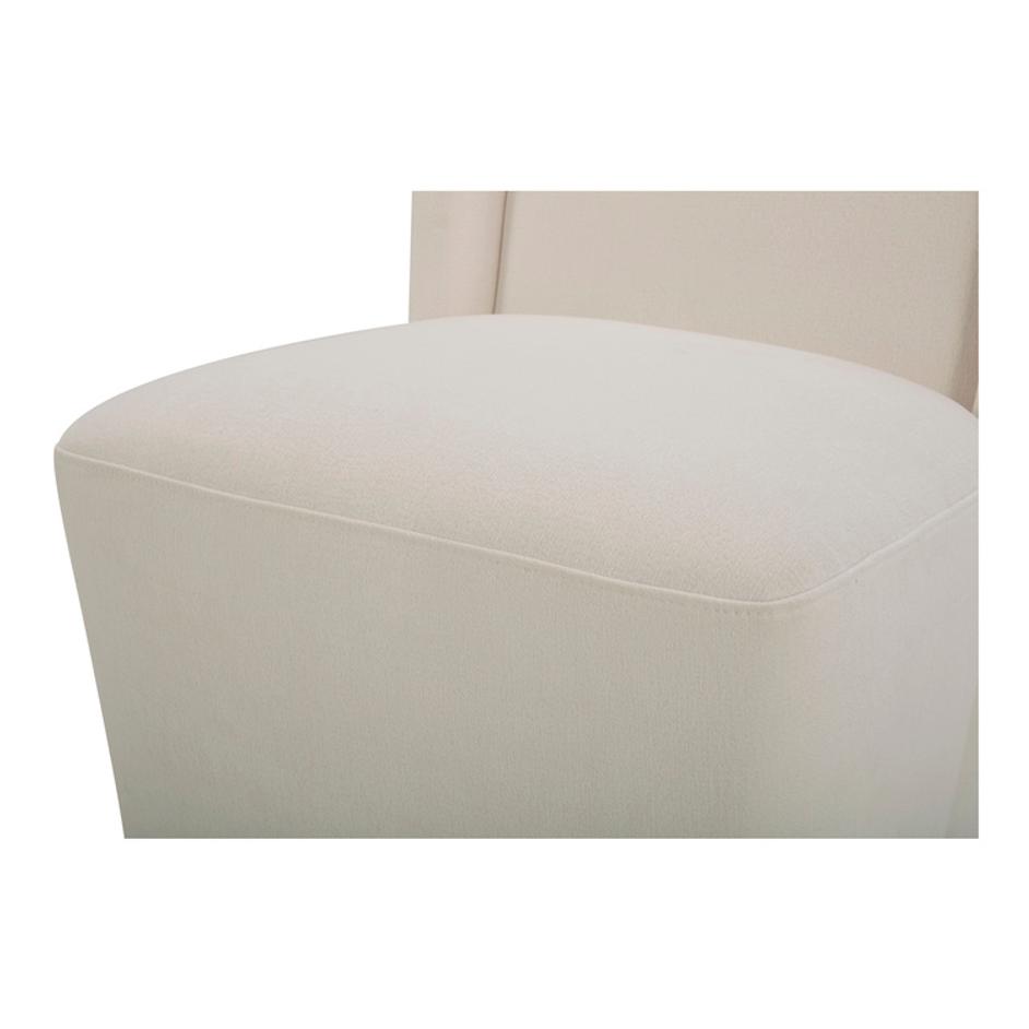 Cormac Rolling Dining Chair Cream by Moes Home