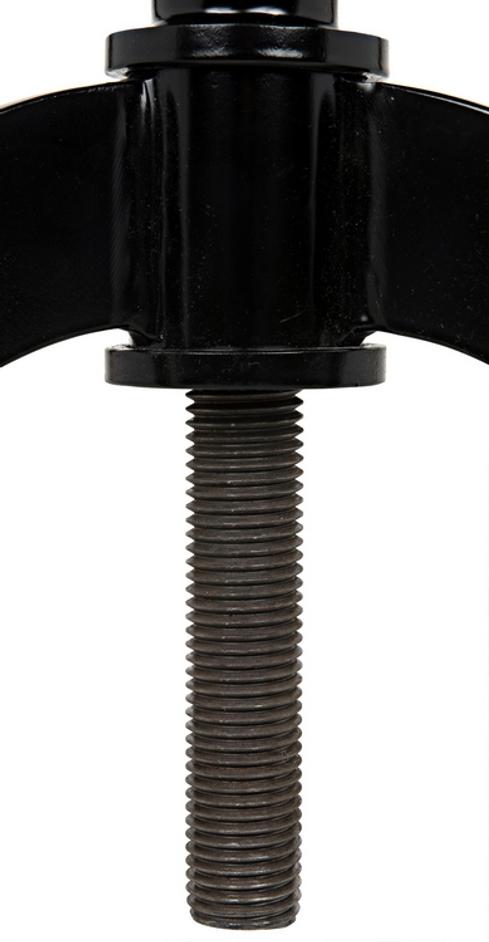 Kaldera Industrial Steel Side Table in Matte Black by Noir Furniture