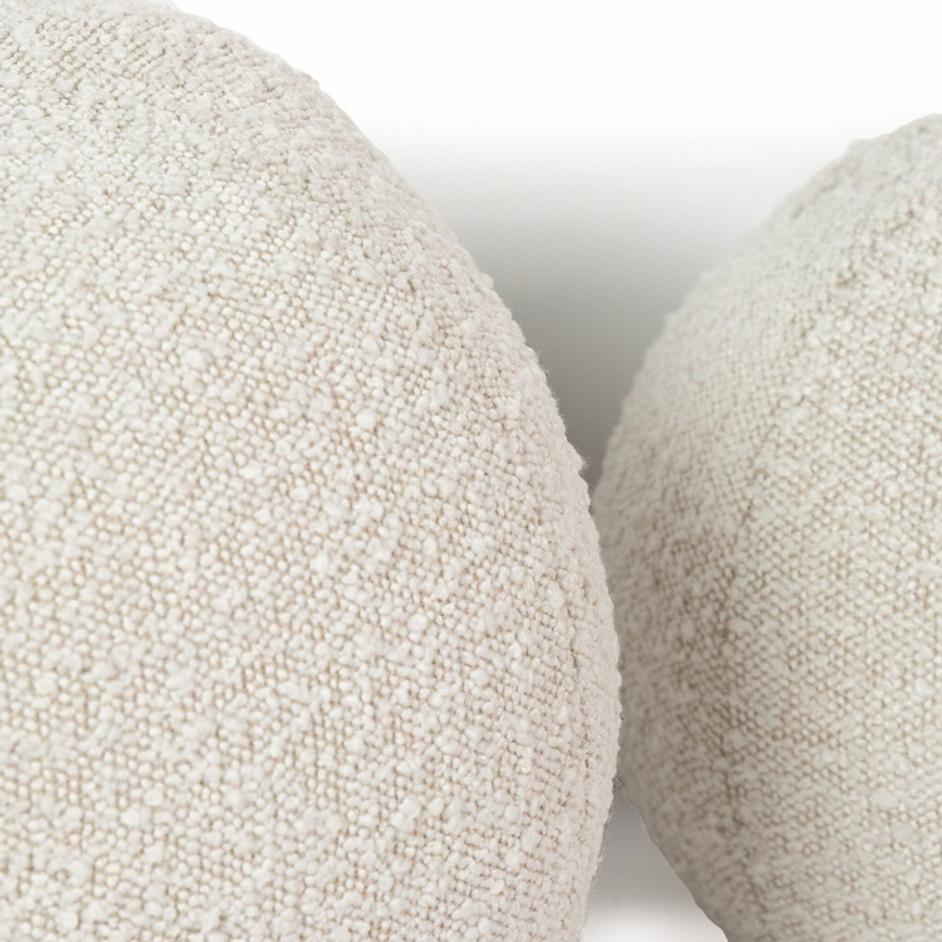 Balle Pillow, Set Of 2 In Knoll Natural And Set of 2 And 12.5" diam, 10" diam by Four Hands