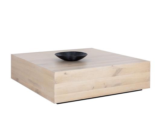 FREZCO COFFEE TABLE - SQUARE - LIGHT OAK by Sunpan